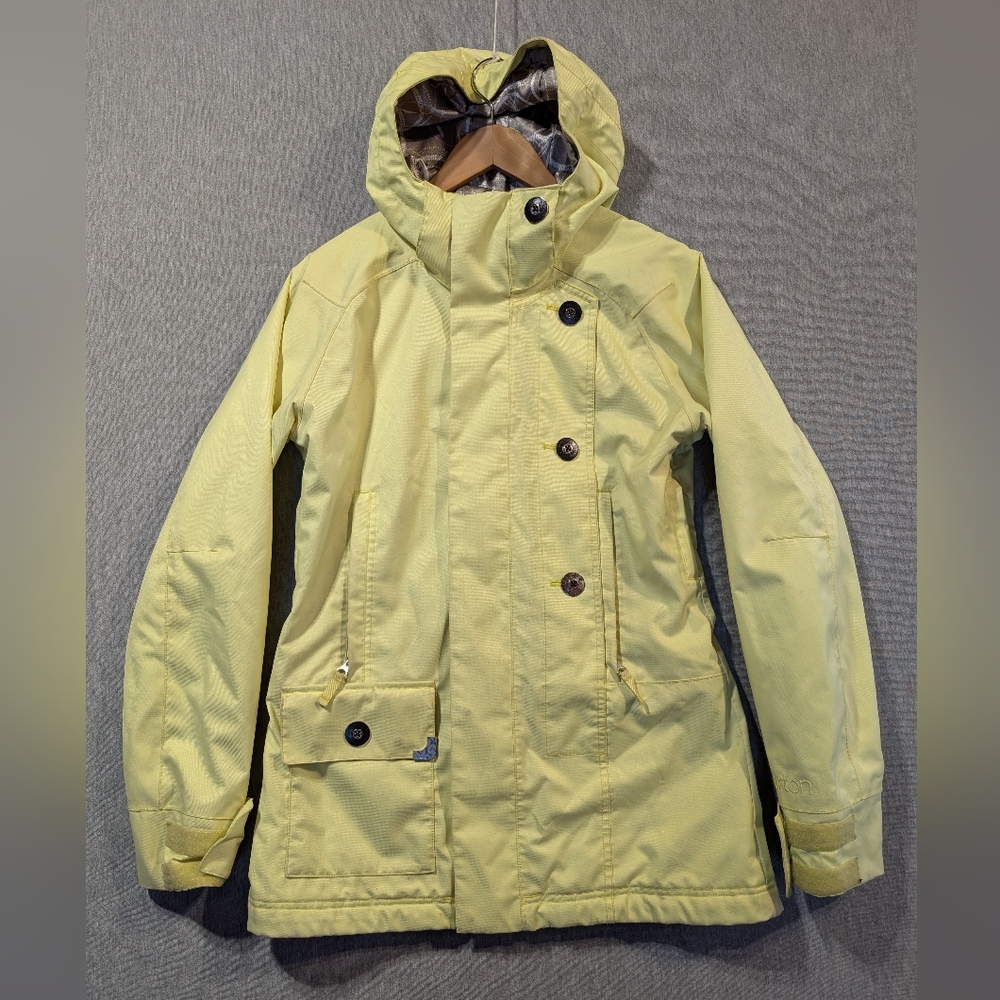 Burton Dryride Snowboarding Ski Unity Jacket Women's Medium Yellow